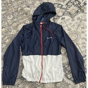 Columbia Sportswear Windbreaker Jacket Men's Blue White Size M